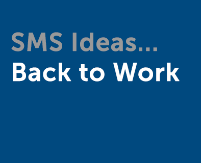 Back to work SMS marketing campaigns