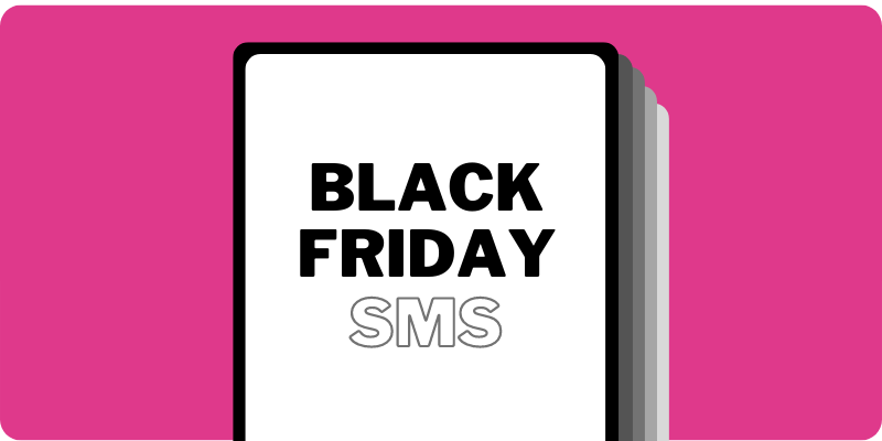 Black Friday SMS - a text message