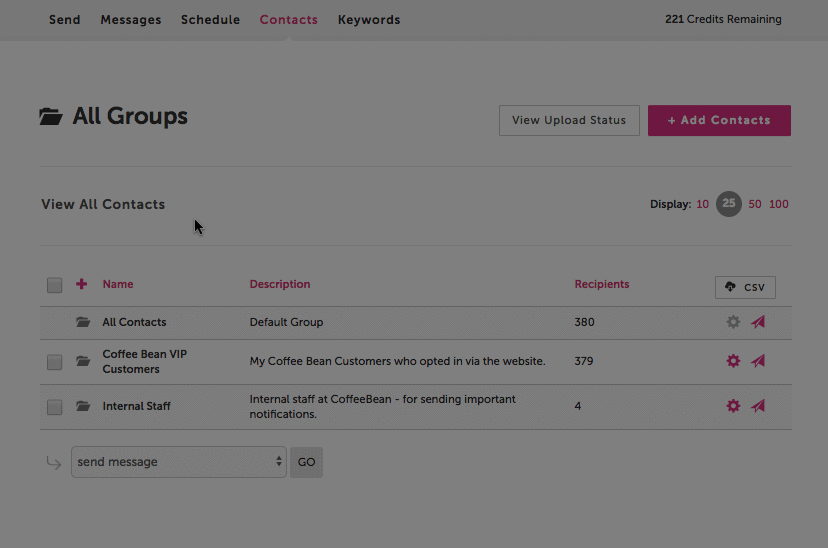 Unsubscribe a Contact - SMS Marketing