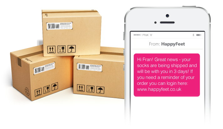 E Commerce SMS Example